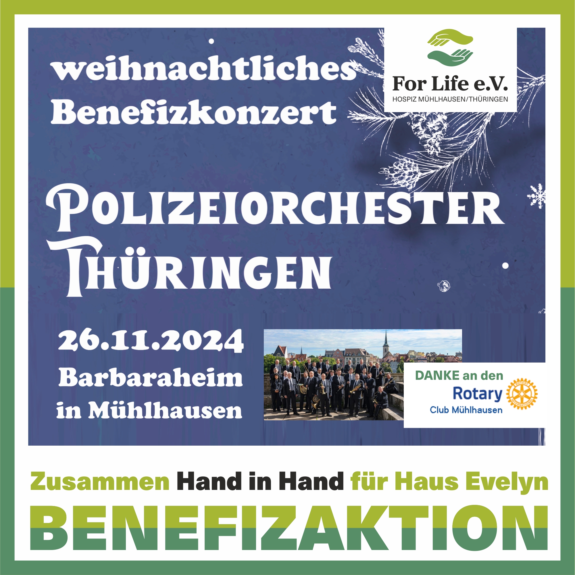 #BENEFIZKONZERT  mit dem Polizeiorchester Thüringen